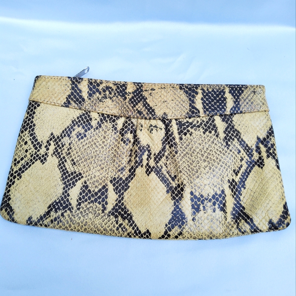 Snakeskin Banana Republic Clutch